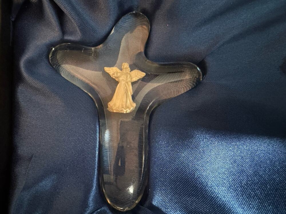 Angel Star Healing Faithful Prayer Cross 3.5in